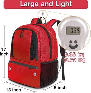 Bolsa de Transporte para Balón de Fútbol Ajustable y Ligera, Duradera, Impermeable, de Poliéster Negro, con Compartimento para Zapatos y Accesorios - Product Image 2