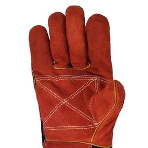 Custom Split Cowhide Leather Welding <b>Gloves</b> Heat Resistant <b>Long</b> Cuff Safety Work <b>Gloves</b> for MIG TIG Stick Welding PPE - Product Image 6