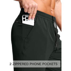 Tecnología de secado rápido, cintura elástica con cordón ajustable, dos bolsillos laterales, pantalones cortos de gimnasio para hombre, para correr, fitness y entrenamiento. - Product Image 4