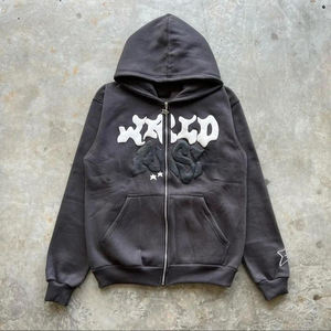 เสื้อฮู้ดดี้หนา 500GSM ผลิตตามสั่ง พิมพ์ลายพัฟฟ์ สำหรับผู้ชายและผู้หญิง ทรงโอเวอร์ไซส์ ผ้าฝ้ายหนา เสื้อสเวตเชิ้ตเปล่า OEM - Product Image 2