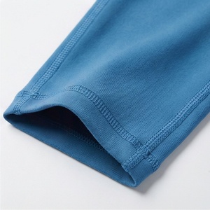 Leggings de Yoga de Cintura Alta y Longitud Completa con Bolsillos, Color Azul Sólido, Spandex y Nailon, Diseño Sin Costuras con Elasticidad en Cuatro Direcciones - Product Image 6