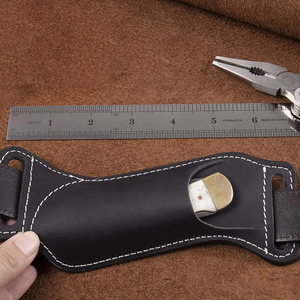 Handmade Leather Pouch Folding Knife Handcrafted Folding Blade Leather Holder Premium Pocket <b>Tool</b> Camping Hiking Outdoor Gift - Product Image 3