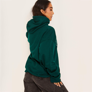 <b>Custom</b> Women Hoodie Polyester Cotton Casual Graphic Pullover Screen Print Personalized OEM Logo Design Streetwear Hooded Top - Product Image 2