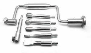 Premium Orthopedic Hand Drill Set Stainless Steel Hudson Brace with Interchangeable <b>Neurosurgery</b> Burrs and Reamers - Product Image 3
