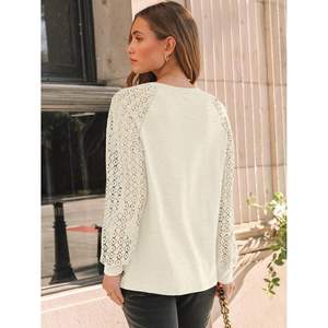 2025ชุดเดรสลำลองธุรกิจแขนยาวสำหรับผู้หญิง, ชุดลำลอง Y2K ถักด้วยลูกไม้เสื้อเดรสลำลองฤดูใบไม้ร่วง - Product Image 4