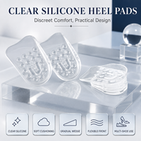 Vente en gros de coussinets de talon en gel transparent, inserts empilables réglables, semelles rehausseuses invisibles pour hommes et femmes, pour baskets et bottes
