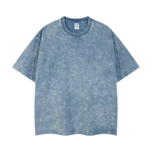 Camiseta Oversize Tie Dye para Hombre, Manga Corta, Cuello Redondo, Color Sólido, 100% Algodón Jersey, Antiencogimiento, Corte Regular - Product Image 4