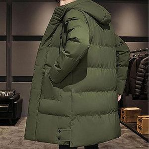 Parka longue matelassée réversible et résistante à l'eau pour homme Solid International, 70 % écologique, coutures de qualité supérieure - Product Image 3