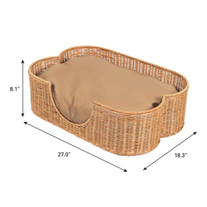 Rattan material pet bed make in Vietnam with wholesale price OEM ODM color - Product Image 3