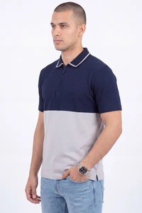 Nouveau style 2026 de haute qualité, respirant, en polyester/coton, à manches courtes, design vierge, logo personnalisé sur le devant, grandes tailles pour hommes - Product Image 6