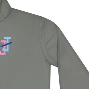 เสื้อสเวตเชิ้ตพรีเมียมแบบซิปครึ่งตัว ผ้าฟลีซนุ่ม แขนยาว คอตั้ง สไตล์ลำลอง ปักลายได้ตามสั่ง สำหรับผู้ชายและผู้หญิง - Product Image 6