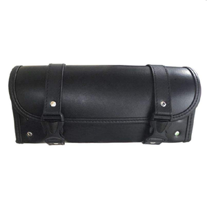 Black Leather <b>Tool</b> Roll Bag Custom Universal <b>Waterproof</b> Motorcycle Side <b>Box</b> Saddlebags for Motorcycle 2026 - Product Image 1