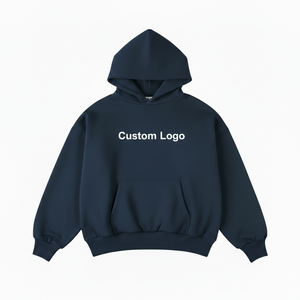 Sudaderas casuales de algodón grueso para hombre, con estampado personalizado, sudaderas extragrandes con bordado de chenilla, sudadera unisex con efecto desgastado. - Product Image 1