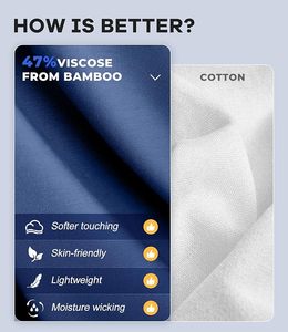 Bamboo Fiber <b>V</b> Neck Top Soft Smooth Fabric Elastic Slim <b>Fit</b> Lightweight Breathable Comfort Casual Everyday Wear Premium - Product Image 4