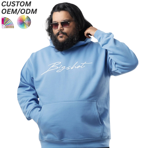 Sudadera de Forro Polar de Algodón Transpirable para Hombre, Talla Grande, Informal, para Uso Diario en Invierno, con Logotipo Personalizado, Fabricación de Marca OEM ODM - Product Image 4