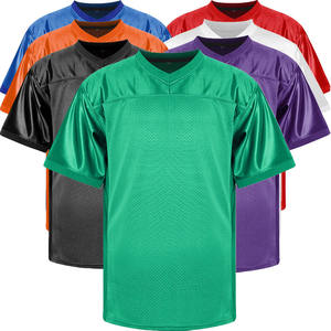 Camiseta de fútbol americano juvenil, poliéster flexible, transpirable, con gestión de la humedad, adecuada para ligas o equipos escolares, en venta. - Product Image 3