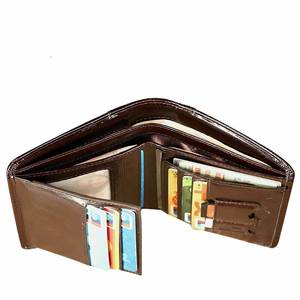Genuine <b>Leather</b> Short Wallet Multiple Card Slots Compact Design Eco-Friendly Lightweight Premium - Product Image 2