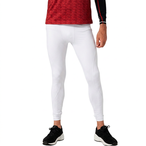 Leggings de Compresión Negros para Hombre, de Cintura Elástica, Color Sólido, Material de Spandex y Poliéster - Product Image 4