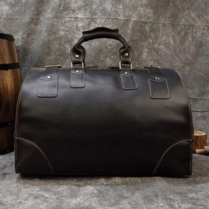Portable Lightweight Leather Weekender Travel Duffel Bag Duffel Classical Reasonable Prices Custom Martial Leather Travel bags - Product Image 3