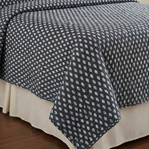 Boho Style Hand Block Kantha <b>Quilt</b> Natural Dyed Cotton Eco-Friendly Floral Pattern Stitching Stylish Comfortable Sleep <b>Winter</b> - Product Image 1