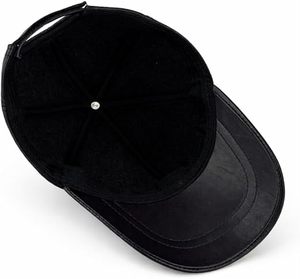 Casquette de baseball en cuir véritable avec logo de marque personnalisé, fabricant de chapeaux en cuir Strapback, vente en gros en vrac - Product Image 4