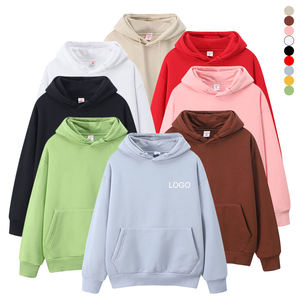 High Quality Unisex Oversized Pullover Hoodie 3D Puff Print & Embroidered Logo Luxury Cotton Solid Pattern Men’s Hooded <b>Coat</b> - Product Image 2