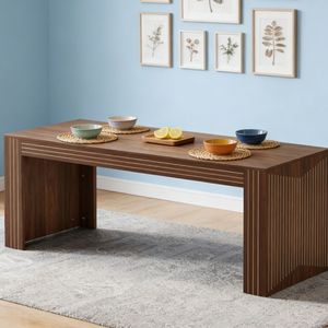 Tavolo da Pranzo Moderno Rettangolare con Piano in Pietra, Arredamento per Casa, Appartamento o Villa - Product Image 1