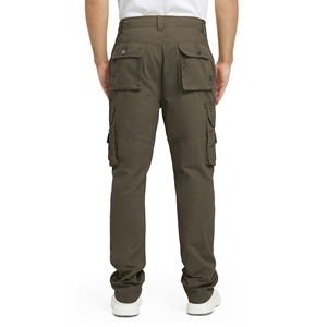 Men's High Waist Custom Logo Cargo Pants with Side Pockets Autumn Multi Colors Trousers Regular Fit Casual Pants for Men - Product Image 2