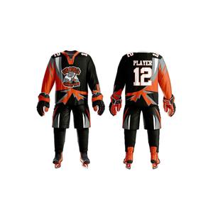 Uniforme de Hockey sobre Hielo de Último Diseño, Alta Calidad, Transpirable, Absorbente de Humedad, Ecológico, Recién Llegado, Personalizado con Nombre y Logotipo del Equipo - Product Image 1