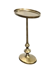 โต๊ะบาร์อะลูมิเนียมหล่อขึ้นรูปทรงหรูหรา ท็อปทรงวงรี ฐานตั้งทรงกลม แข็งแรงมั่นคง ดีไซน์วินเทจสุดประณีต - Product Image 6