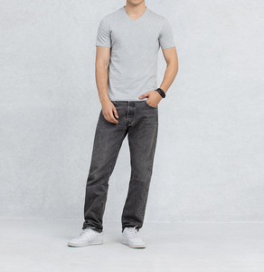 T-shirt de mode en gros 100 % coton décontracté pour homme, imprimé contrastant, à manches courtes, design bicolore - Product Image 6