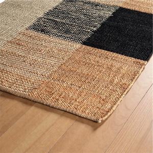 พรมปูพื้นทำมือจากปอกระเจา เป็นมิตรกับสิ่งแวดล้อม สไตล์โมเดิร์น ป้องกันแบคทีเรีย กันลื่น เหมาะสำหรับสัตว์เลี้ยง ใช้เป็นพรมละหมาดได้ เหมาะสำหรับห้องนั่งเล่น ห้องนอน ตกแต่งบ้าน - Product Image 1