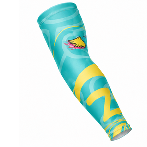Custom Logo <b>Compression</b> <b>Arm</b> <b>Sleeves</b> UPF50+ Breathable Quick Dry Stretch for Men's Sports-Wholesale Athletic Running Basketball - Product Image 6