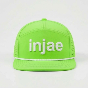 Gorras de Golf Personalizadas OEM de 7 Paneles, Gorras Snapback con Perforaciones Cortadas a Láser, Visera Plana Estructurada, ODM, MOQ Bajo, Fábrica de Gorras - Product Image 1