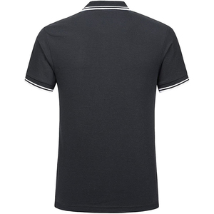 Polo de Manga Corta Blanco para Hombre, 100% Algodón, Tela Oxford, Transpirable, Color Sólido, Corte Regular - Product Image 3