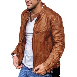 2025 personnalisé homme vestes vêtements vêtements décontractés nouveauté hommes vestes haute qualité Design de mode veste en cuir pour homme - Product Image 1