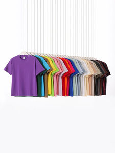 Camiseta Básica Unisex Lisa de Manga Corta, 100% Algodón, 230 GSM, de Alta Calidad, con Logotipo Personalizado, Venta al Por Mayor de Fábrica - Product Image 3