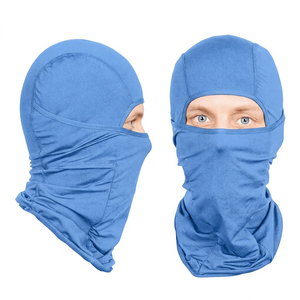 Masque facial balaclava noir unisexe pour l'extérieur, 100% polyester, taille ajustable pour adulte, circonférence de la tête 54-56 cm - Product Image 2