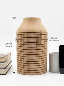 Jarrón de Mesa Moderno Hecho a Mano de Bambú Tejido, Duradero, para Decoración del Hogar, Bodas y Entradas - Product Image 3