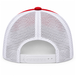Gorra Trucker de Malla Roja y Blanca, 6 Paneles, Ajustable, Unisex, Casual, Transpirable, para Primavera/Verano, Gorro para Adultos, Hecho a Medida - Product Image 5