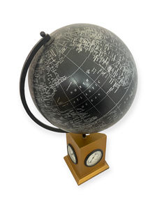 Globes terrestres sur base en bois de qualité supérieure avec cadre de style horloge, design Art Déco, fonction rotative, faits à la main - Product Image 2