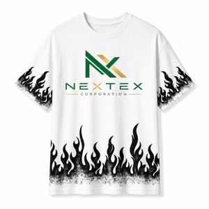 T-shirt en coton pour homme avec motif graphique effet vieilli motif flamme - Product Image 2