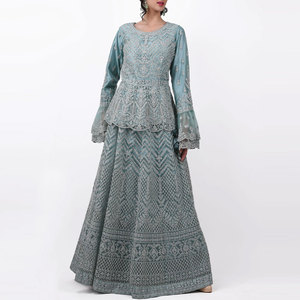 Robe de soirée dos nu pour femme, robe longue élégante pour célébration, robe de soirée enveloppante à manches longues, robe midi - Product Image 4