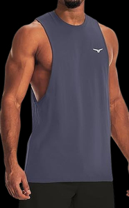 Men's Red <b>Superman</b> Logo Tank Top Crack Print O-Neck Casual Sleeveless <b>Shirt</b> - Product Image 2