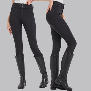 Pantalons d'équitation pour femmes, tissu respirant et confortable avec grip en silicone, pour un usage quotidien et performant, en vente. - Product Image 6