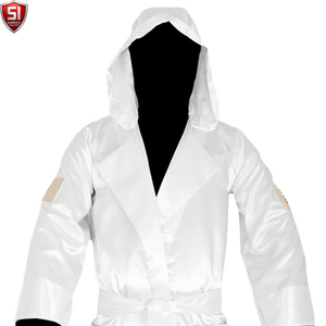 SUMROOS New Adult Men Boxing <b>Robe</b> <b>Satin</b> Customized Color Logo Breathable Soft Comfortable for MMA Fighting Muay Thai All Seasons - Product Image 6