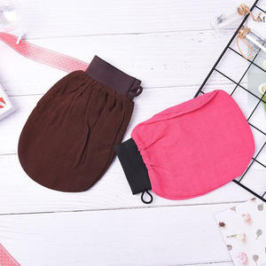 Guante Kessa Marroquí Color Café, Guante Exfoliante Coreano de Viscosa, Guantes de Baño Marroquíes - Product Image 4