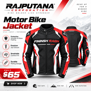 เสื้อแจ็คเก็ตมอเตอร์ไซค์หนัง PU สำหรับผู้ชาย คอตั้ง แต่งสีตัดกัน ระบายอากาศได้ดี เสื้อโค้ทสำหรับขี่มอเตอร์ไซค์  ชุดแข่งรถ ซิปเต็มตัว - Product Image 1