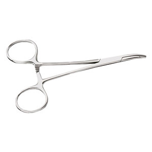 Pince de maintien, courbée, longueur 130 mm, en acier inoxydable denté, pince de maintien de précision pour laboratoire dentaire - Product Image 3