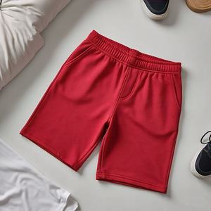 Venta al por mayor de peso pesado 100% algodón gimnasio pantalones cortos deportivos de lana francés Terry transpirable sudor corto color sólido pantalones cortos para hombres - Product Image 2